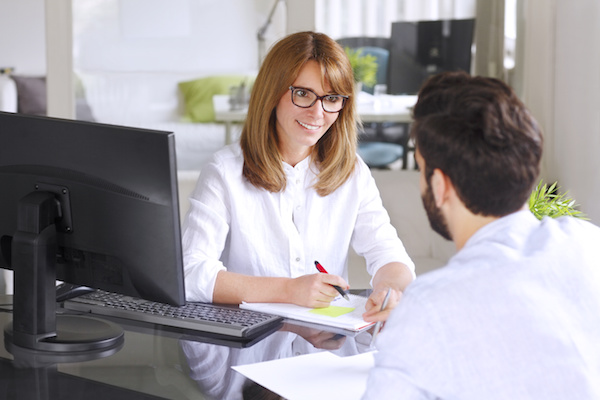 Business people consulting